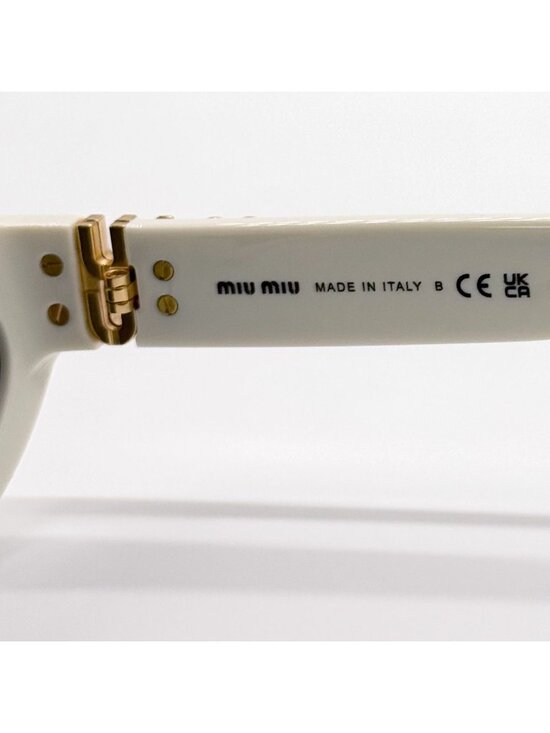 NEW MIU MIU SUNGLASSES MU07ZS 1425S0 WHITE MU 07ZS 1425S0 WOMEN SMU 07Z 1425S0 main image 11
